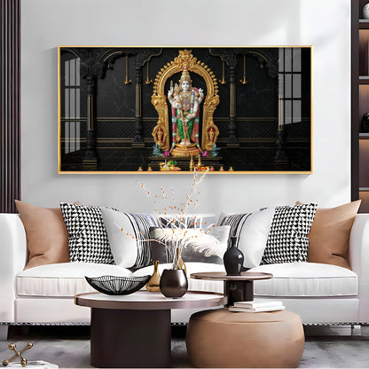 Lord Murugan Home & Temples Premium Acrylic Horizontal Wall Art