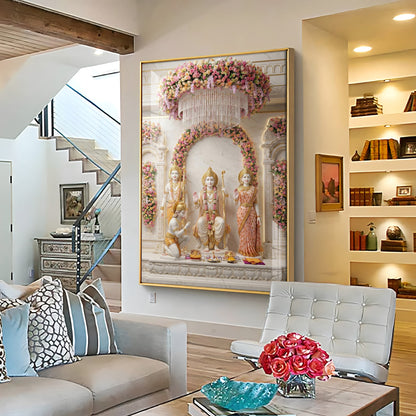 Jai Shri Ram Darbar Premium Acrylic Vertical Wall Art