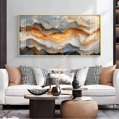 Marbled Veins Premium Acrylic Horizontal Wall Art