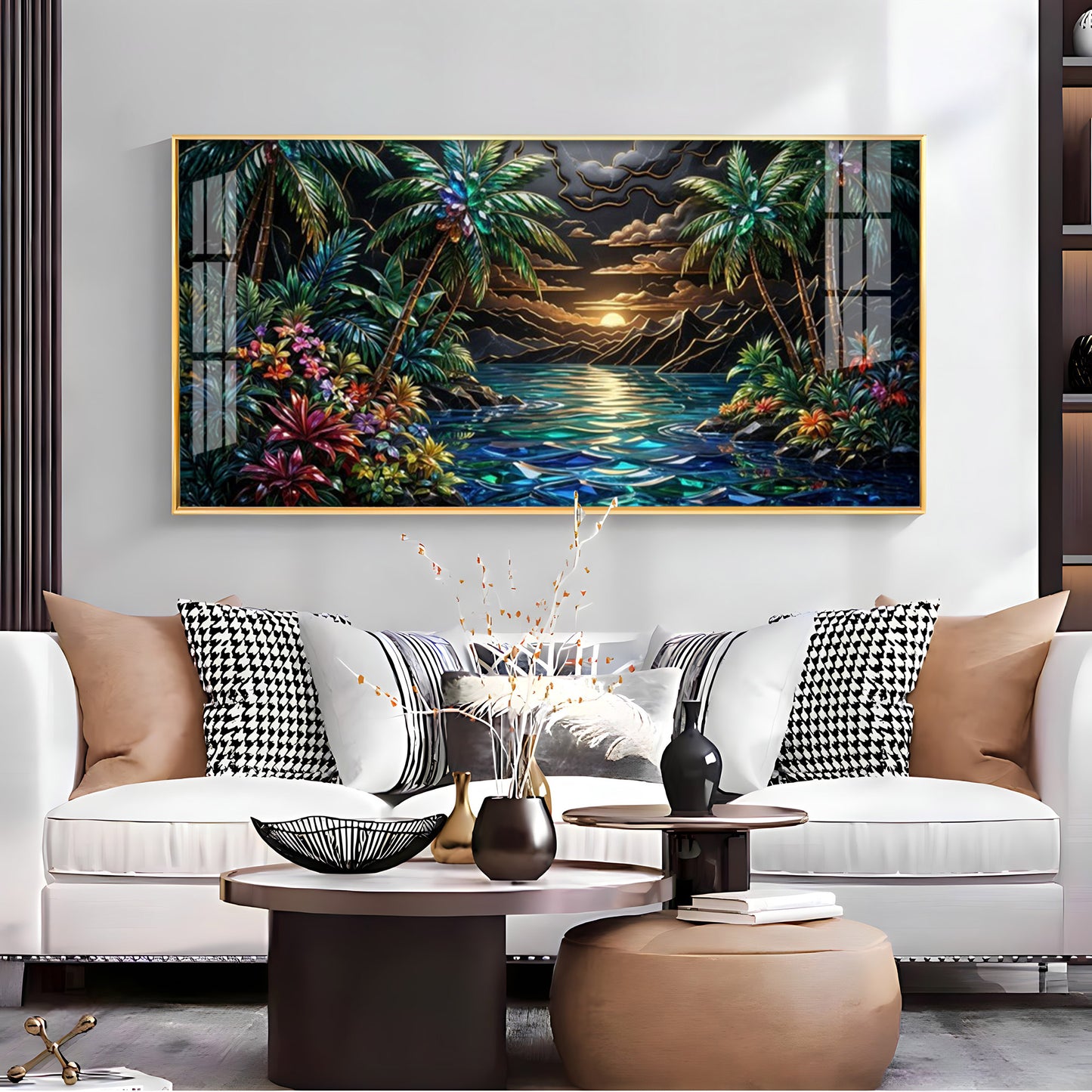 Tropical Beach Dream Premium Acrylic Horizontal Wall Art