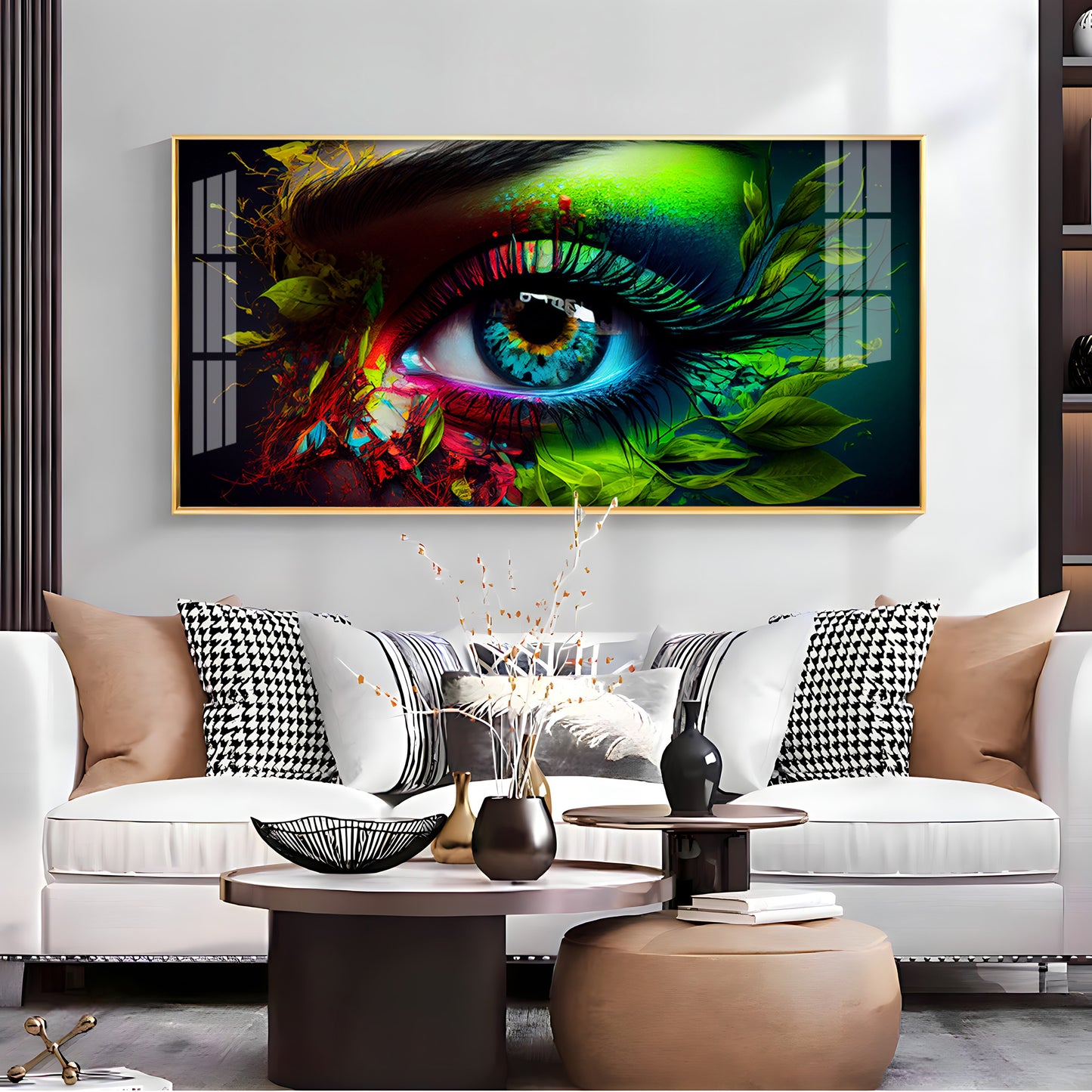Colorful Eye Premium Acrylic Horizontal Wall Art