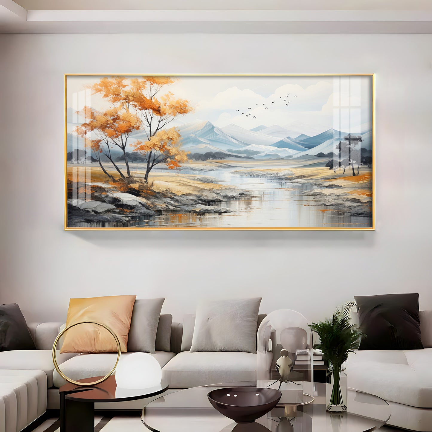 Autumn Landscape Premium Acrylic Horizontal Wall Art