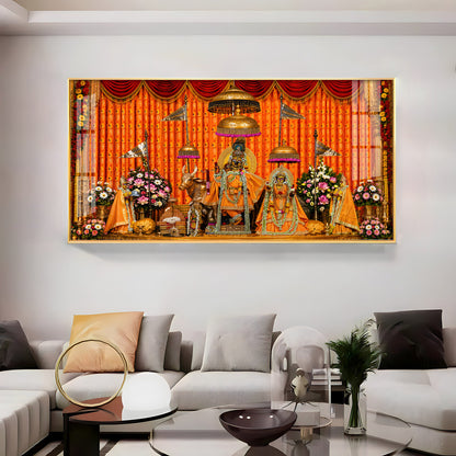 Lord Govind Dev Ji & Radha Rani Premium Acrylic Horizontal Wall Art