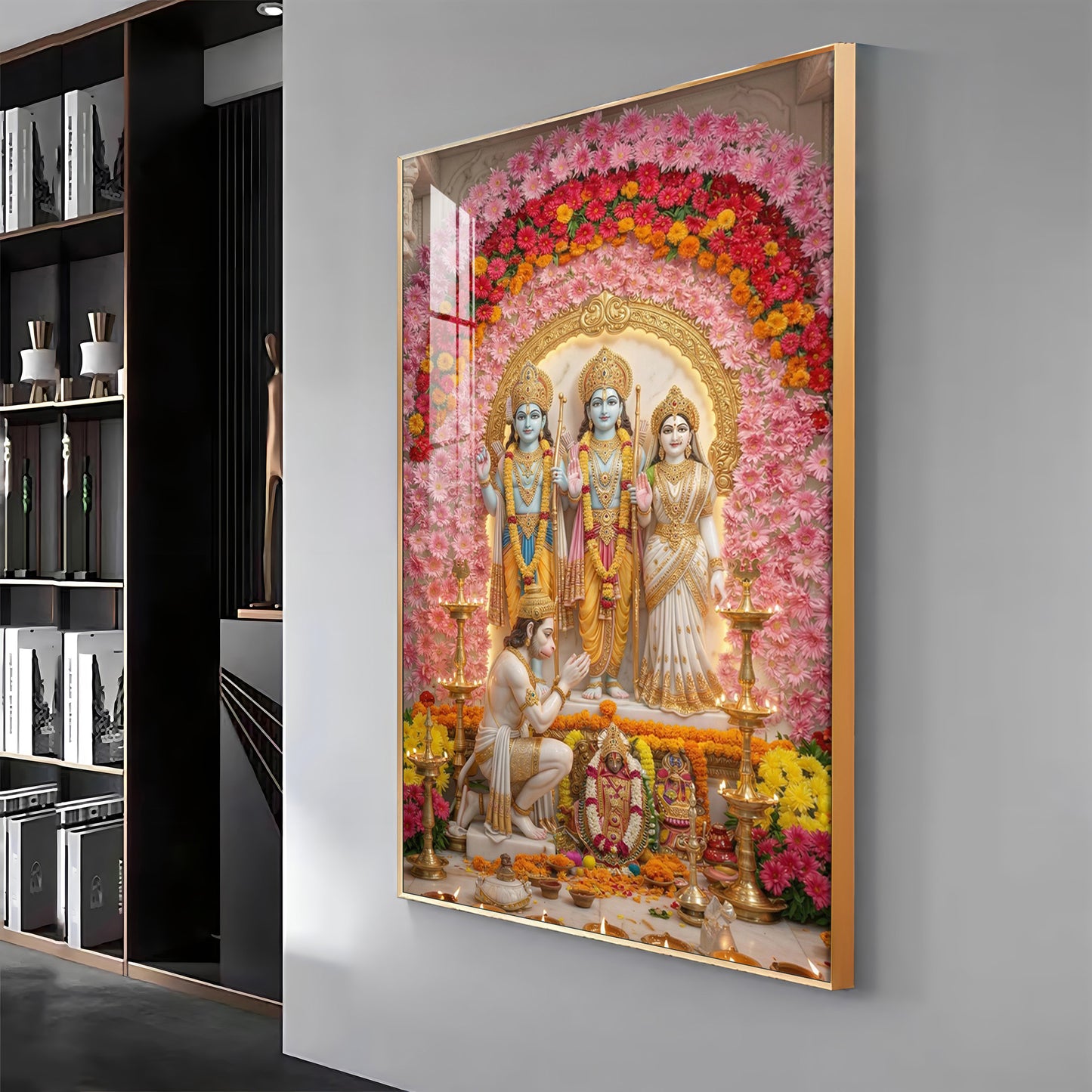 Ram Darbar Premium Acrylic Vertical Wall Art