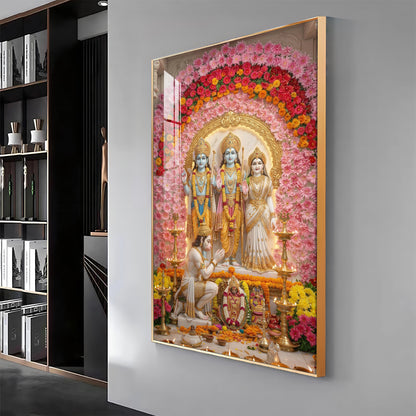 Ram Darbar Premium Acrylic Vertical Wall Art