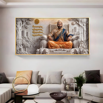 Chhatrapati Shivaji Maharaj Premium Acrylic Horizontal Wall Art