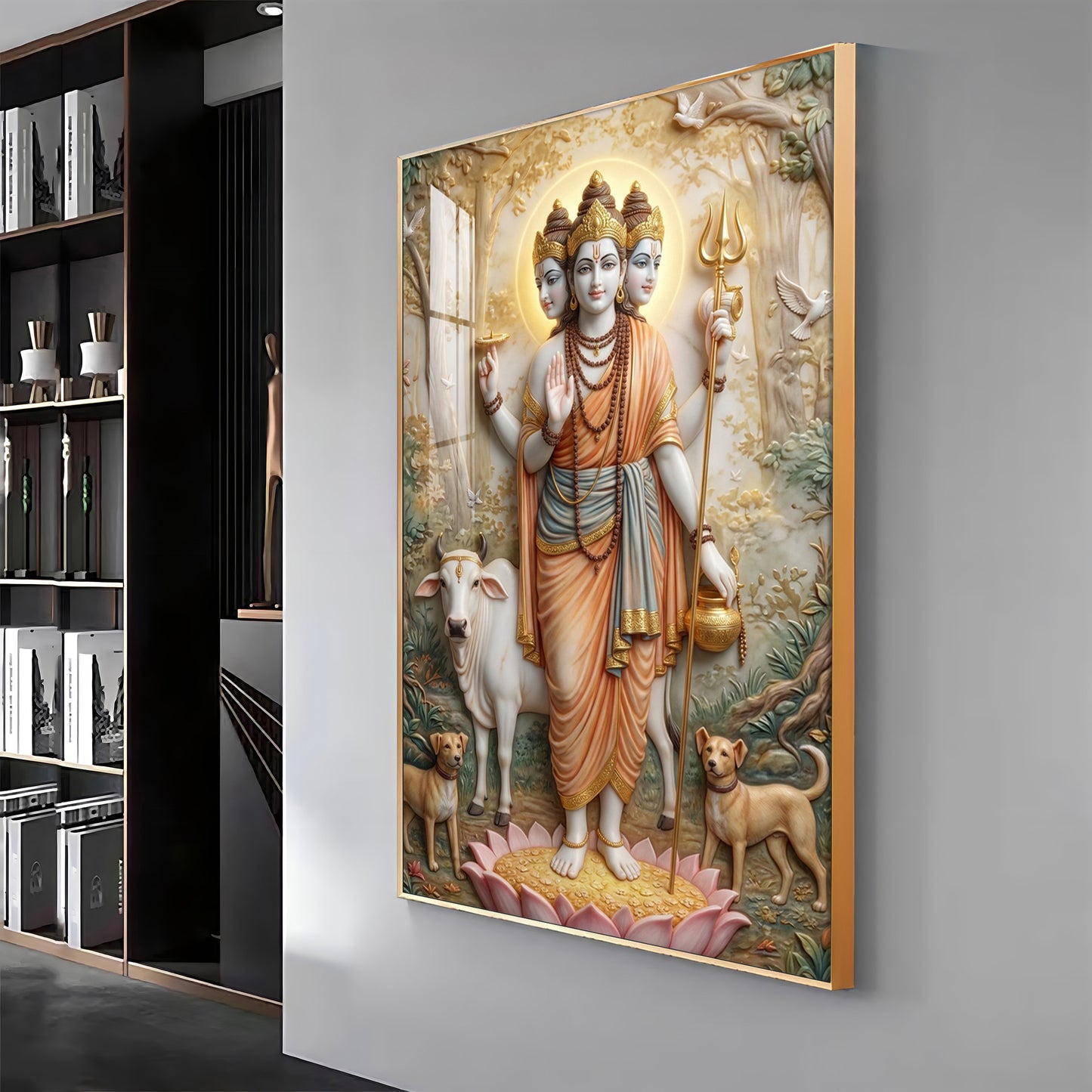 Dattatreya Bhagwan Ji Premium Acrylic Vertical Wall Art