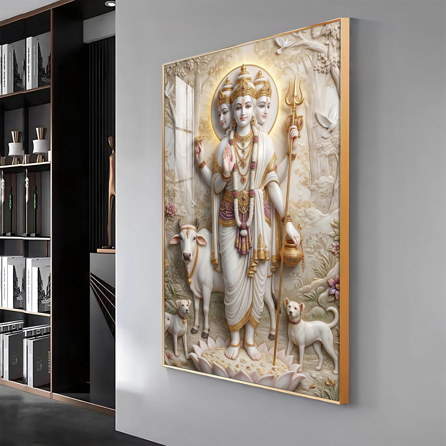 Dattatreya Bhagwan Premium Acrylic Vertical Wall Art