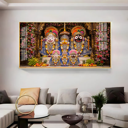 Ratna Shringar Darshan Of JagannathPuri Premium Acrylic Horizontal Wall Art