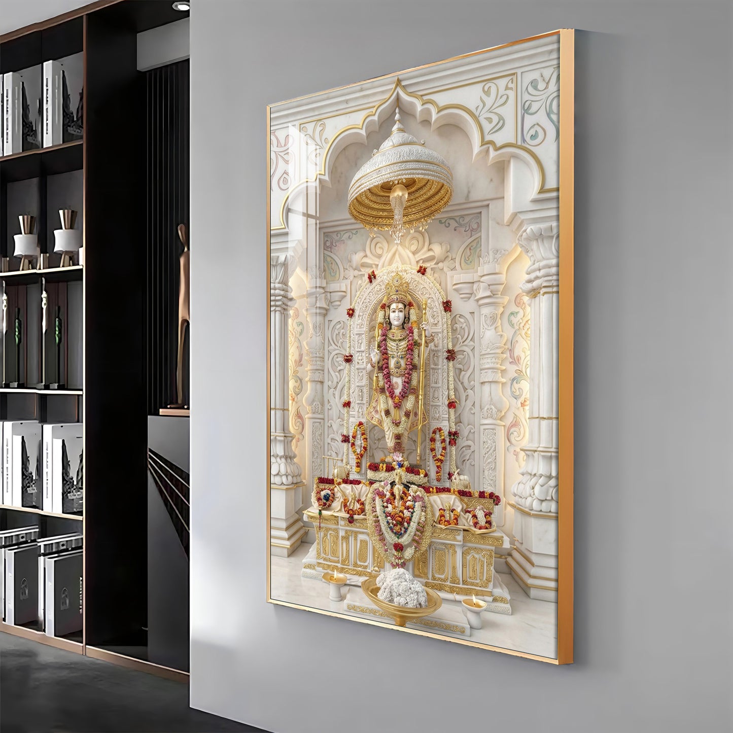 Hindu Deity Rama Premium Acrylic Vertical Wall Art