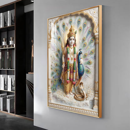 Little Kartikeya Premium Acrylic Vertical Wall Art
