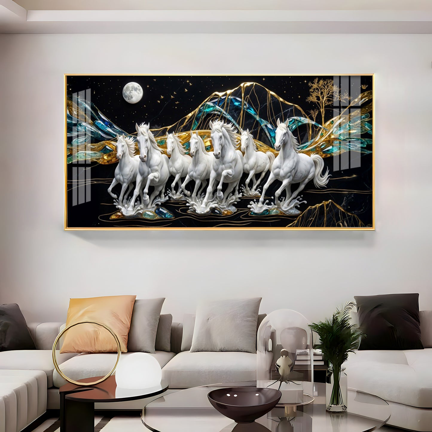 Horse Haven Premium Acrylic Horizontal Wall Art