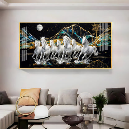 Horse Haven Premium Acrylic Horizontal Wall Art