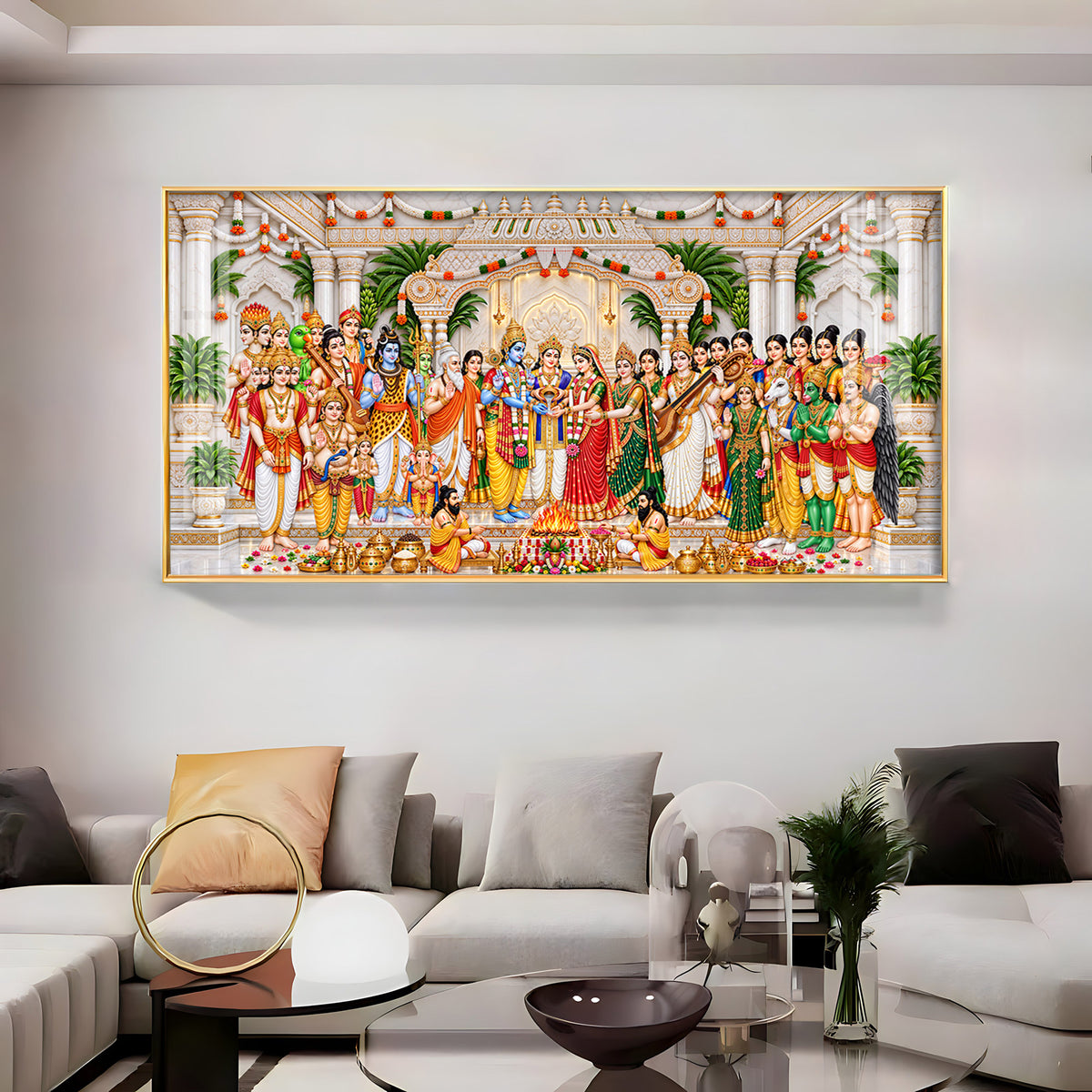 Srinivasa Kalyanam Divine Moment Premium Acrylic Horizontal Wall Art