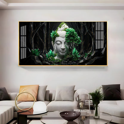 Buddha in Nature Premium Acrylic Horizontal Wall Art
