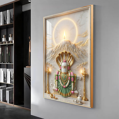 Shiva Lingam Premium Acrylic Vertical Wall Art