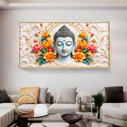 Serene Meditating Buddha Premium Acrylic Horizontal Wall Art