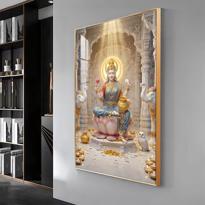 Mata Laxmi Premium Acrylic Vertical Wall Art