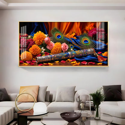 Troupe Of Bansuri Premium Acrylic Horizontal Wall Art