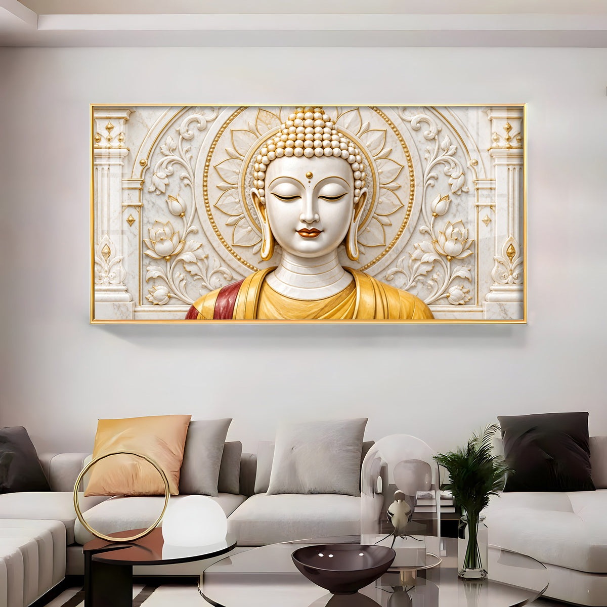 Peaceful Buddha Premium Acrylic Horizontal Wall Art