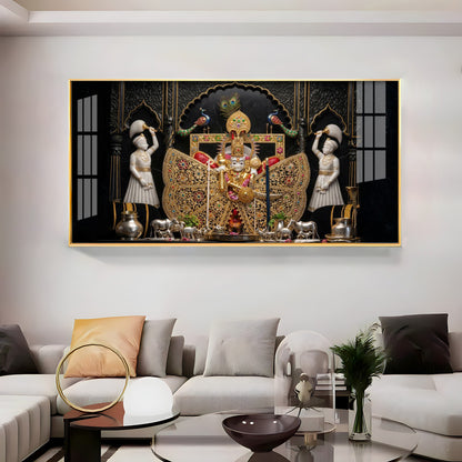 Divine Frame With Shri Sanwariya Seth Ji Premium Acrylic Horizontal Wall Art