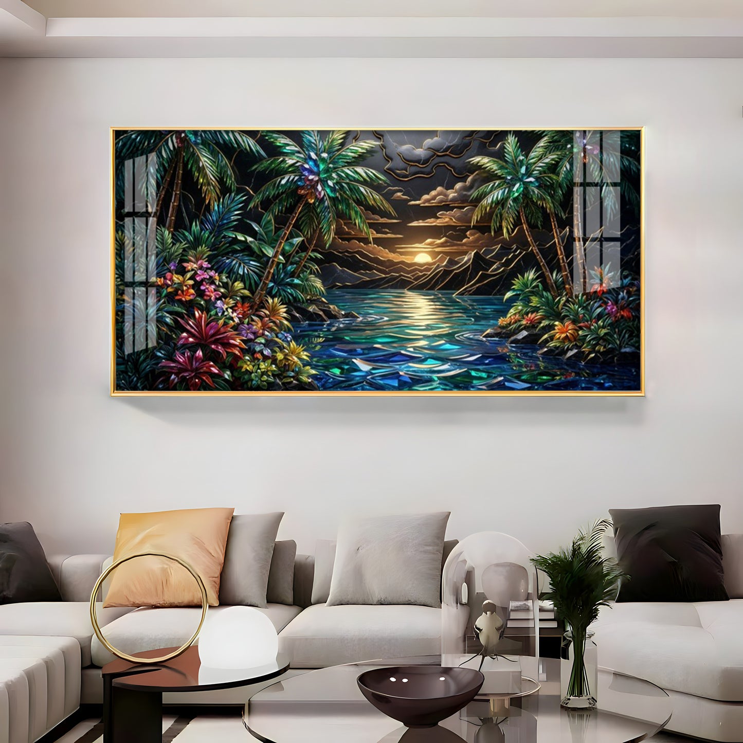 Tropical Beach Dream Premium Acrylic Horizontal Wall Art
