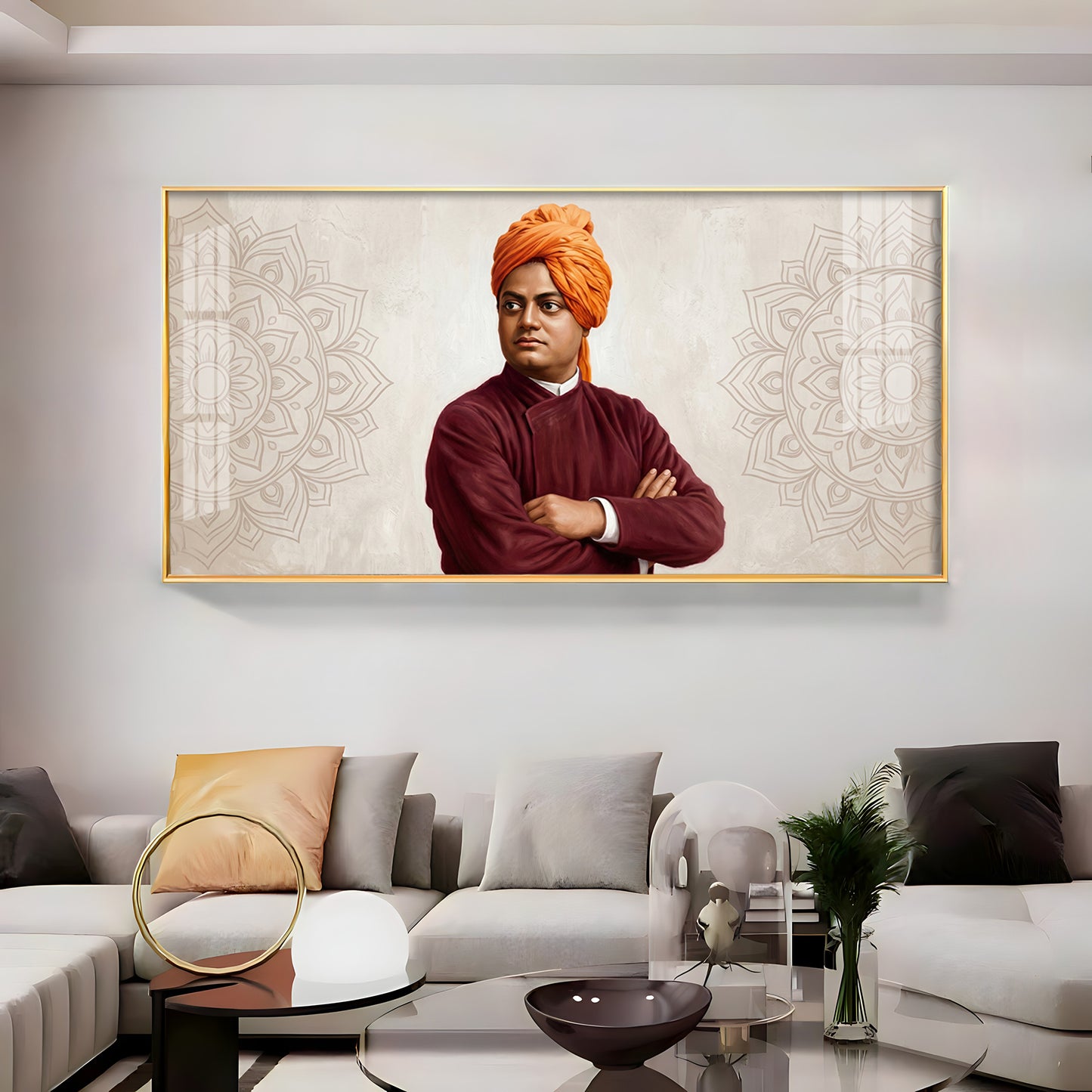 Swami Vivekananda Premium Acrylic Horizontal Wall Art