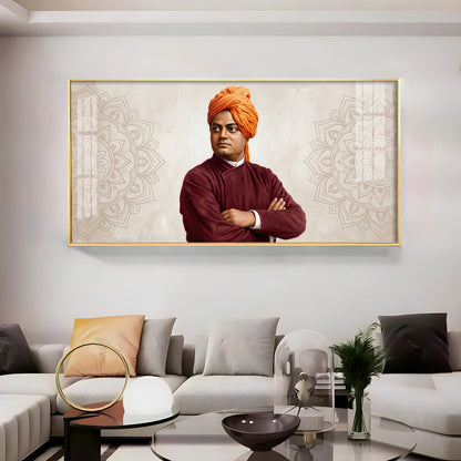 Swami Vivekananda Premium Acrylic Horizontal Wall Art