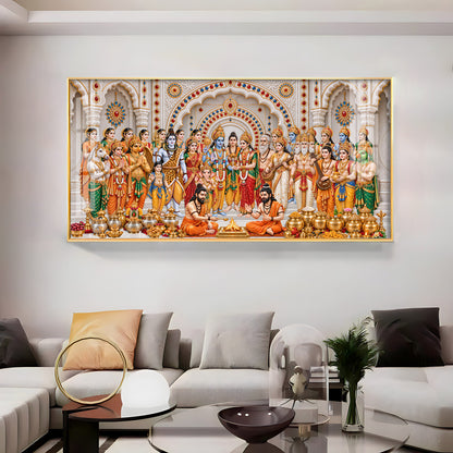 Divine Srinivasa Kalyanam Premium Acrylic Horizontal Wall Art