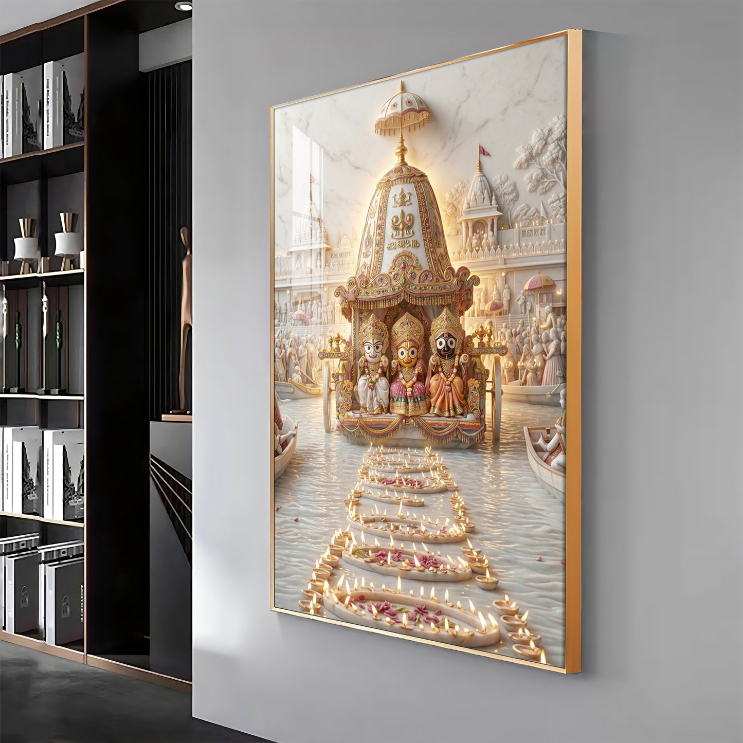 Hindu Deities Lord Jagannath Premium Acrylic Vertical Wall Art