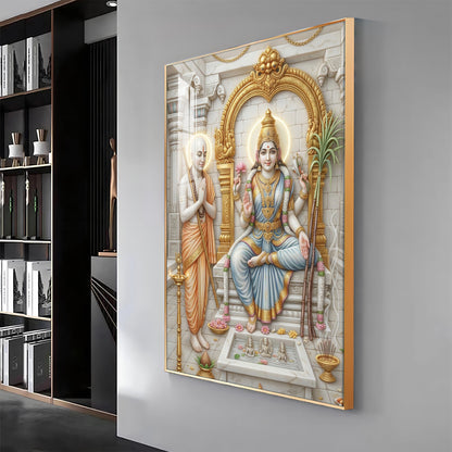 Lalita Tripurasundari Premium Acrylic Vertical Wall Art