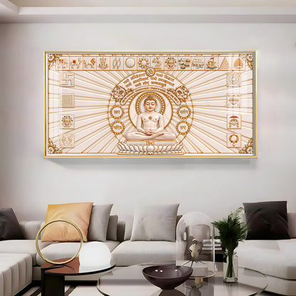 Jain Namokar Mantra Premium Acrylic Horizontal Wall Art