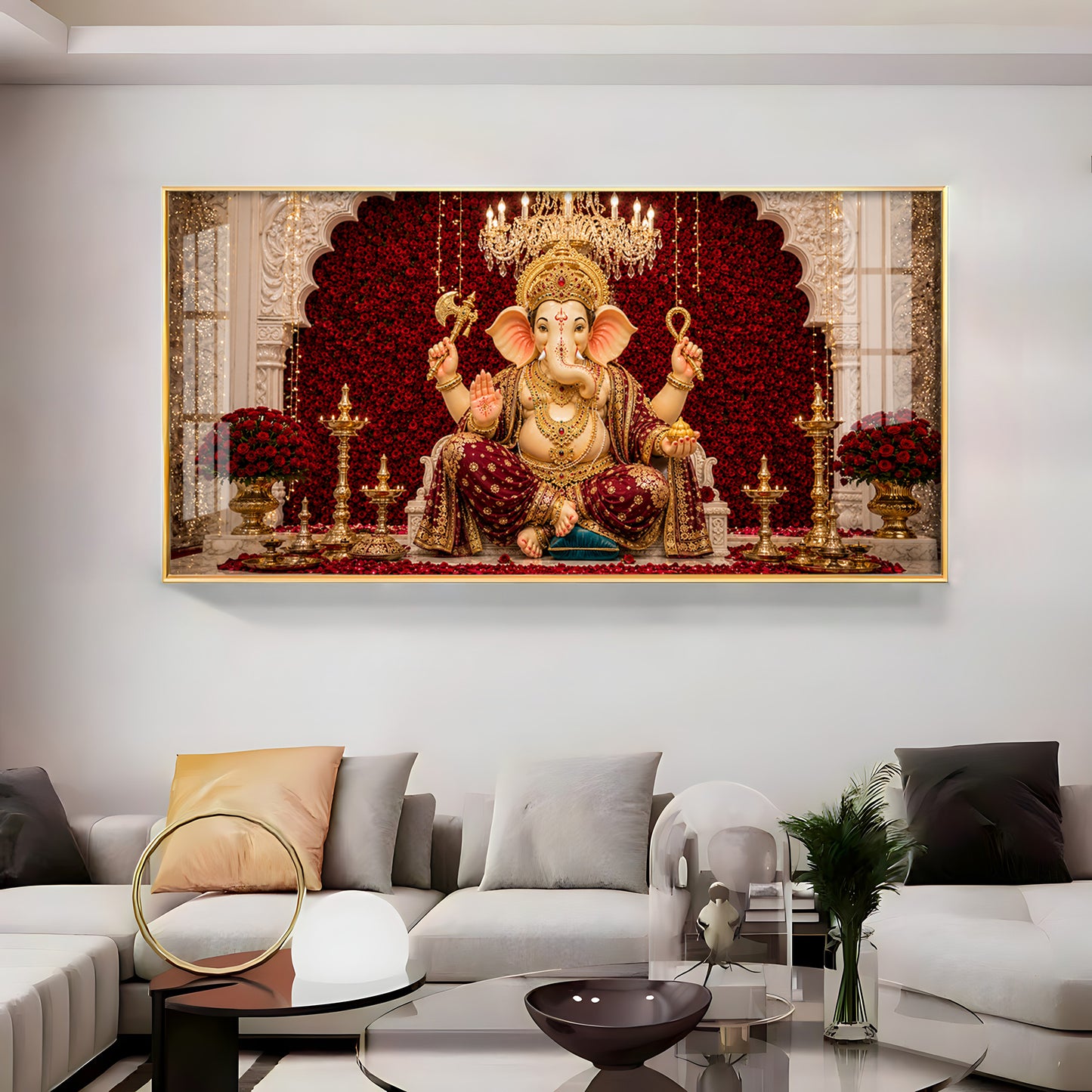 Ganpati Bappa Premium Acrylic Horizontal Wall Art