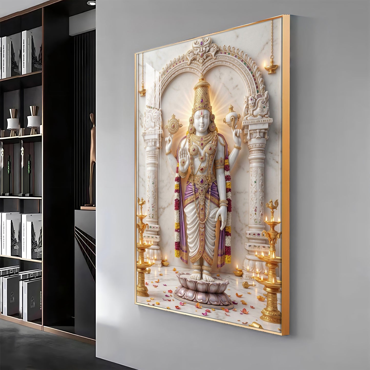 Divine Tirupati Balaji Premium Acrylic Vertical Wall Art
