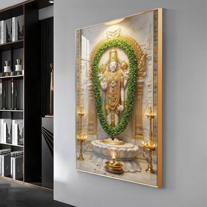 Balaji Srinivasa Premium Acrylic Vertical Wall Art
