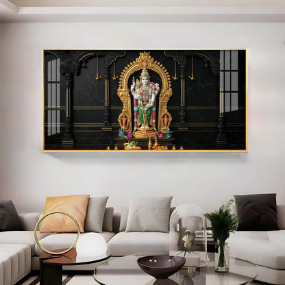 Lord Murugan Home & Temples Premium Acrylic Horizontal Wall Art