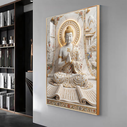 Lord Hanuman And Shivji Premium Acrylic Vertical Wall Art (Copy)