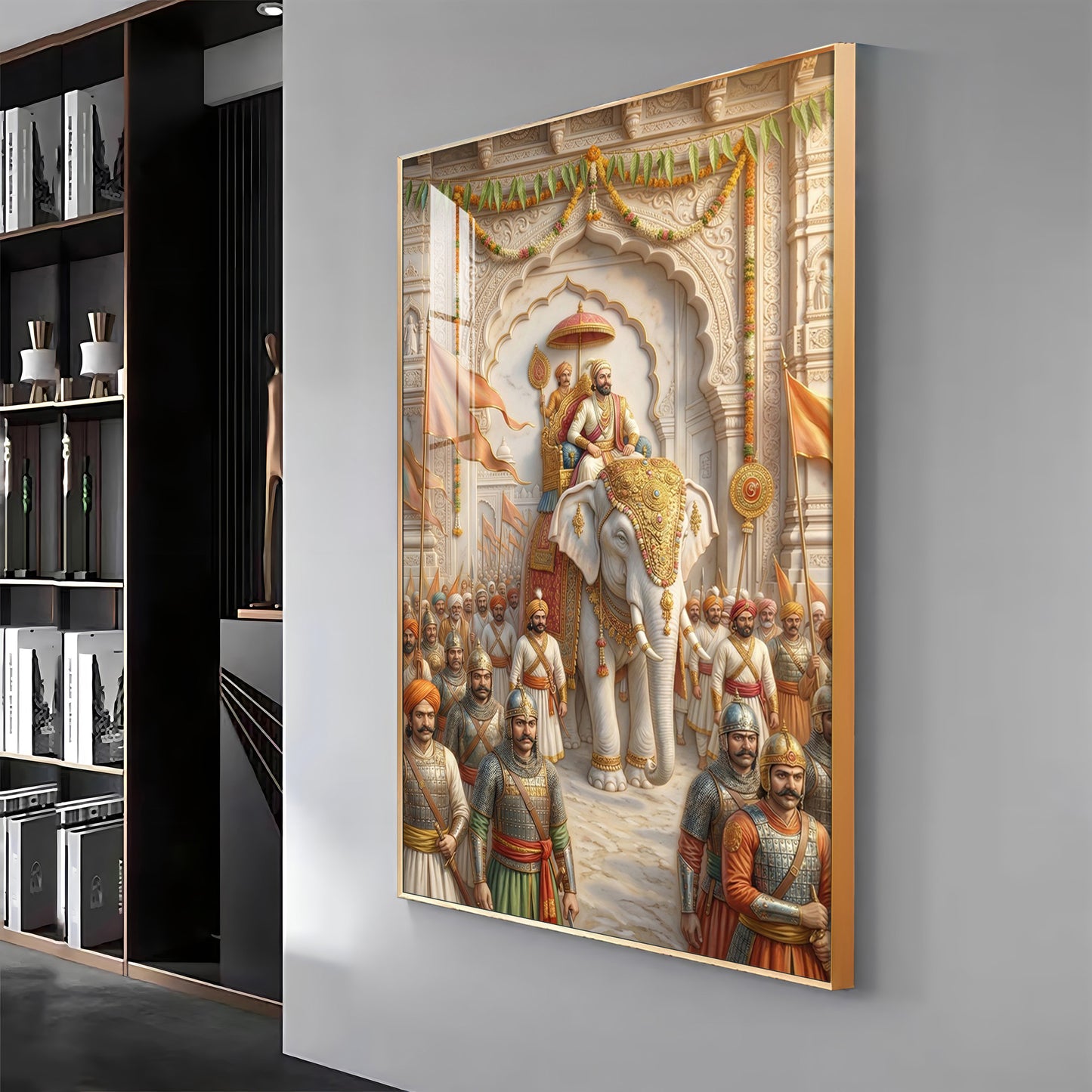 Coronation Of Chhatrapati Shivaji MaharajPremium Acrylic Vertical Wall Art