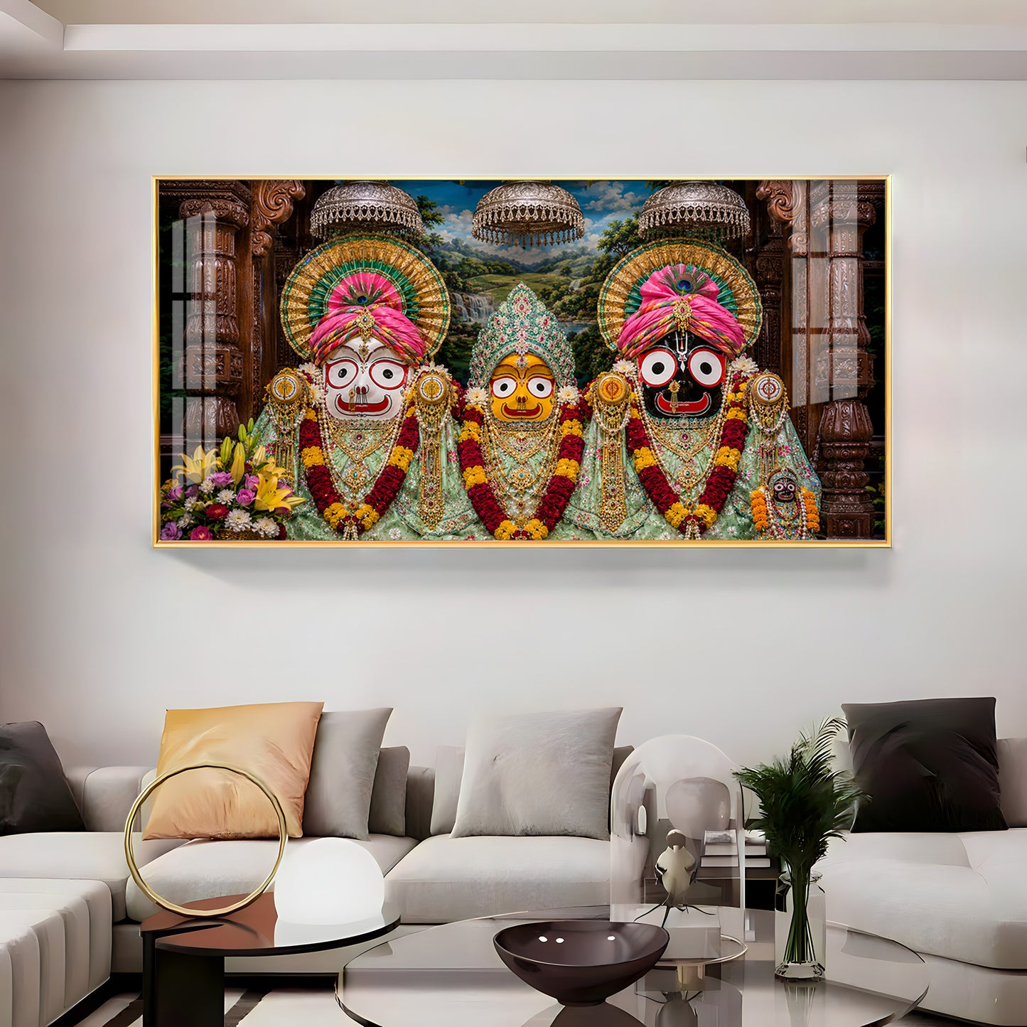 Shringar Darshan Of Jagannath Puri Premium Acrylic Horizontal Wall Art