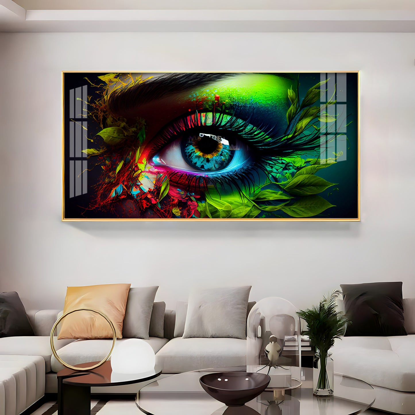 Colorful Eye Premium Acrylic Horizontal Wall Art