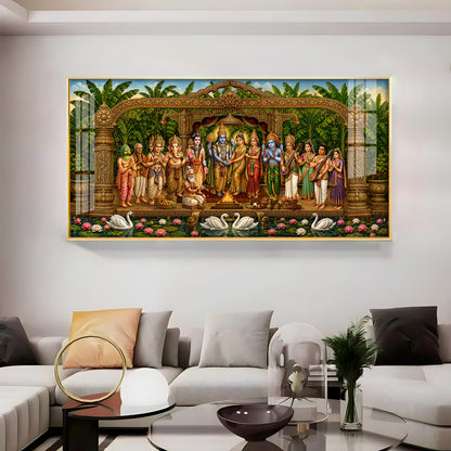 Hindu Deities Srinivasa Kalyanam Premium Acrylic Horizontal Wall Art