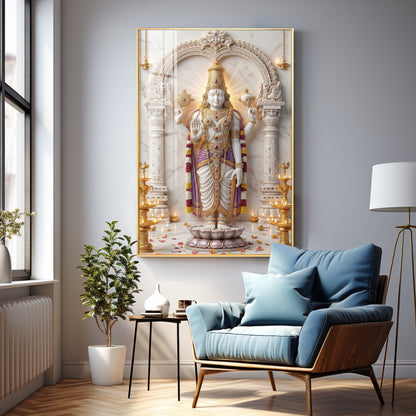 Divine Tirupati Balaji Premium Acrylic Vertical Wall Art