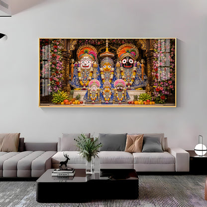 Ratna Shringar Darshan Of JagannathPuri Premium Acrylic Horizontal Wall Art