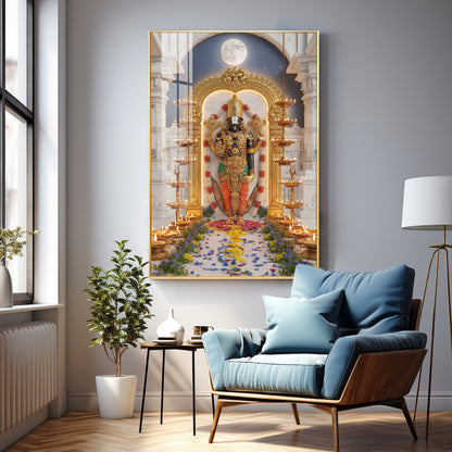 Tirupati Balaji Maharaj Premium Acrylic Vertical Wall Art