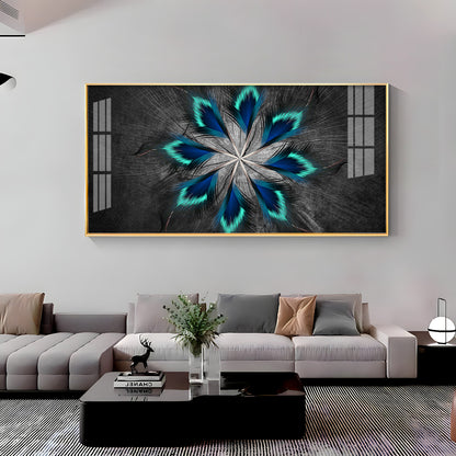 Stylish Modern Feather Premium Acrylic Horizontal Wall Art
