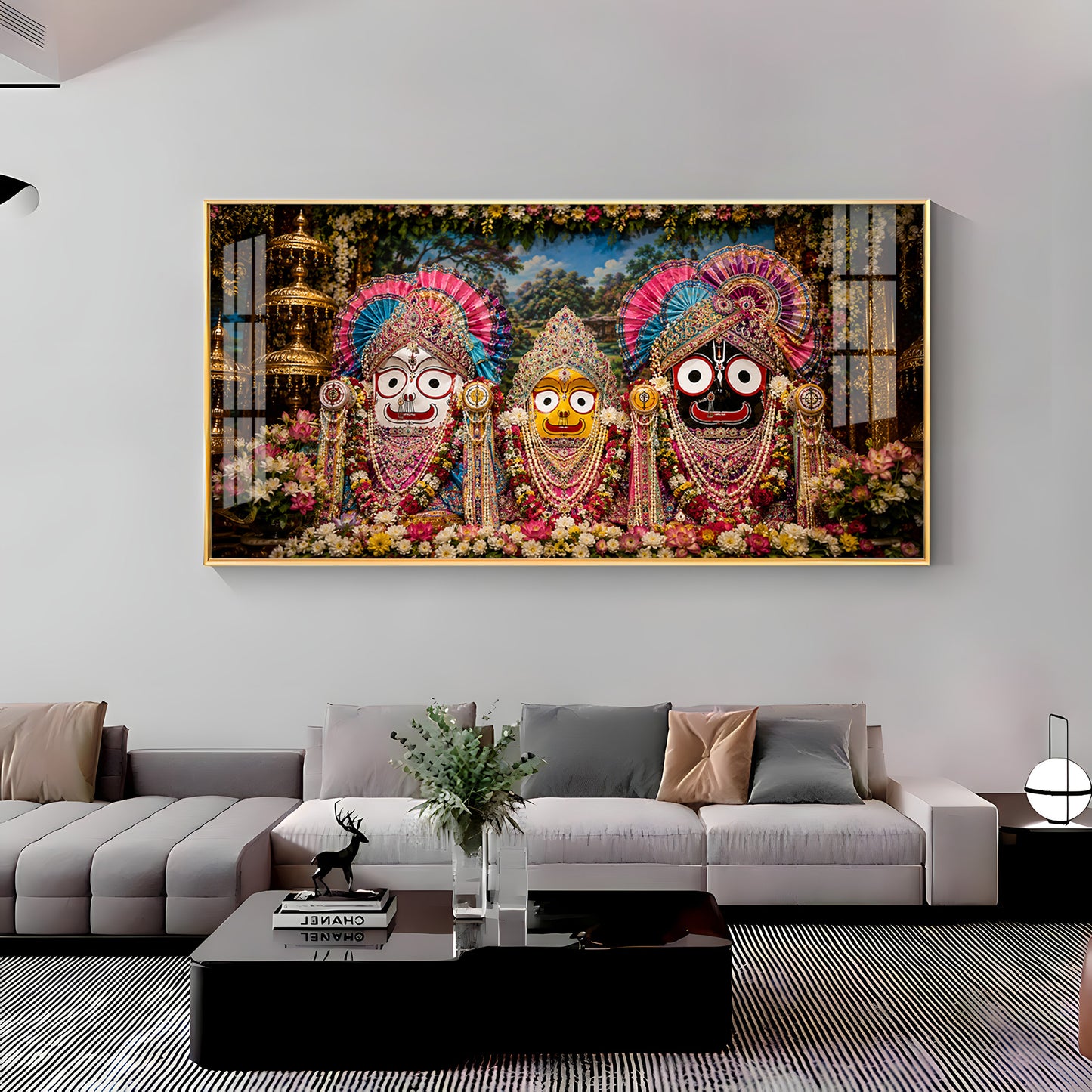Darshan Of Jagannath ji Premium Acrylic Horizontal Wall Art