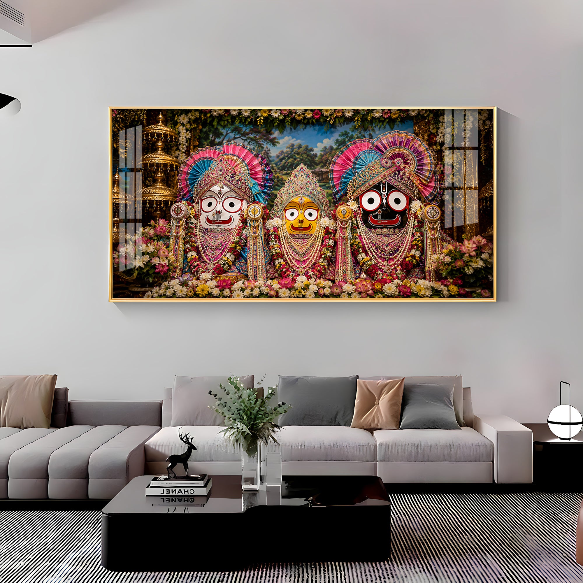 Darshan Of Jagannath ji Premium Acrylic Horizontal Wall Art
