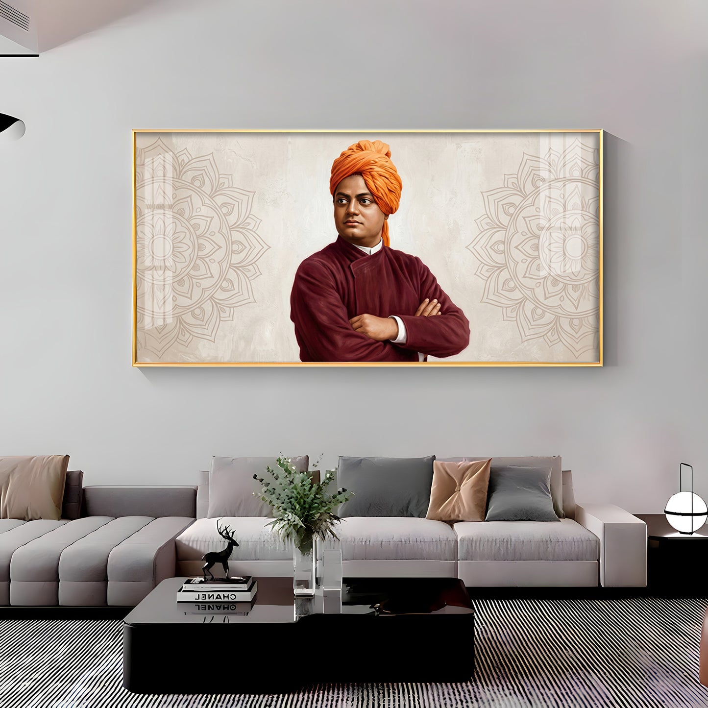 Swami Vivekananda Premium Acrylic Horizontal Wall Art