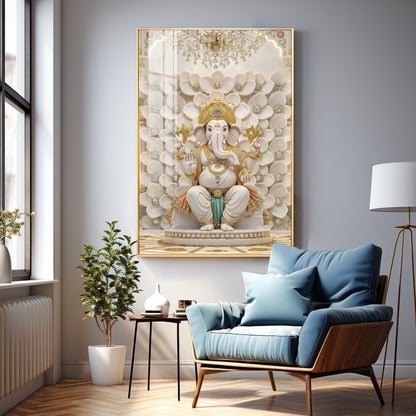 New Beginnings With Ganesh Ji Premium Acrylic Vertical Wall Art
