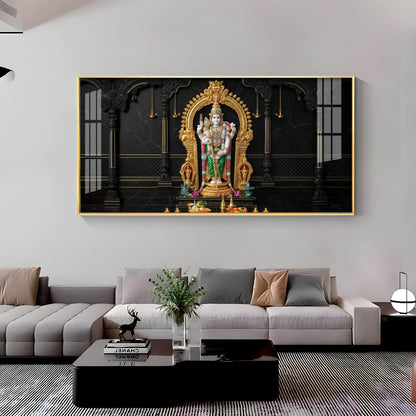 Lord Murugan Home & Temples Premium Acrylic Horizontal Wall Art